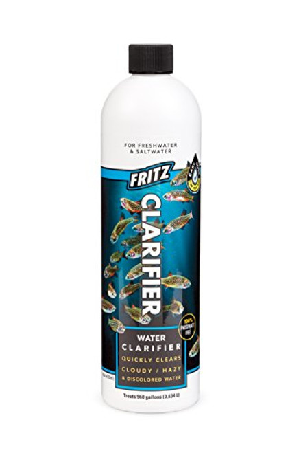 Fritz Aquatics 80177 Fritz Water Clarifier for Fresh and Salt Water Aquariums, 16-Ounce