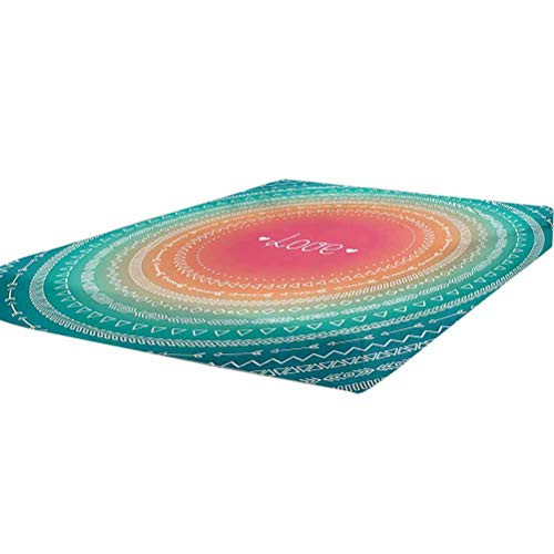LCGGDB Arrow Fitted Sheet Twin Size,Geometric Round Line Border Tribal Motifs Infinite Love Valentines Art Soft Brushed Microfiber - Deep Pockets,1 Bed Fitted Sheet Only,Multicolor