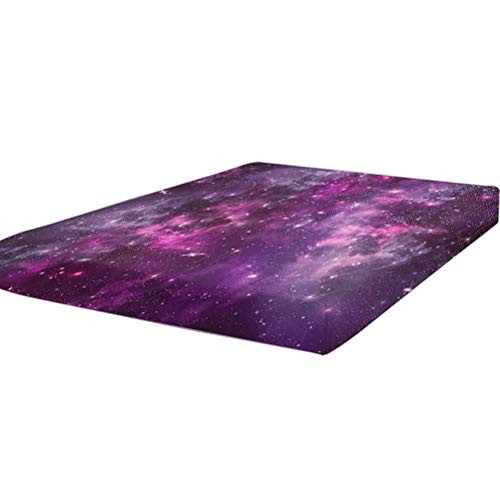 LCGGDB Purple Bedding Fitted Sheet Twin Size,Nebula Gas Cloud Deep Dark in Outer Space with Star Clusters Galaxy Infinity Solar Sky Stain Resistant Deep Pocket Bed Sheet,Purple LCGGDB Purple Bedding Fitted Sheet Twin Size,Nebula Gas Cloud Deep Dark in Outer Space with Star Clusters Galaxy Infinity Solar Sky Stain Resistant Deep Pocket Bed Sheet,Purple
