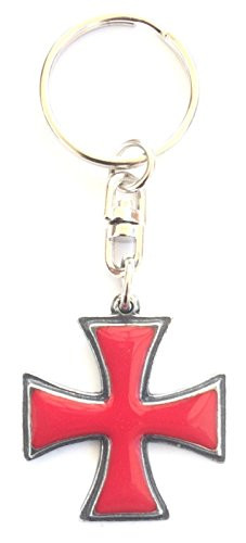 Pewter Knights Templar Pattee Keychain
