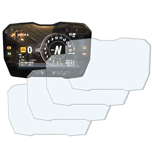 Speedo Angels Sadu1322 Dashboard Screen Protector for Ducati Panigale V4 -2018 plus-, 2 x Ultra Clear  and  2 x Anti Glare