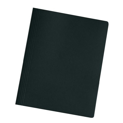 Herlitz A4 Manilla Folded Flat File - Black -Pack of 10-
