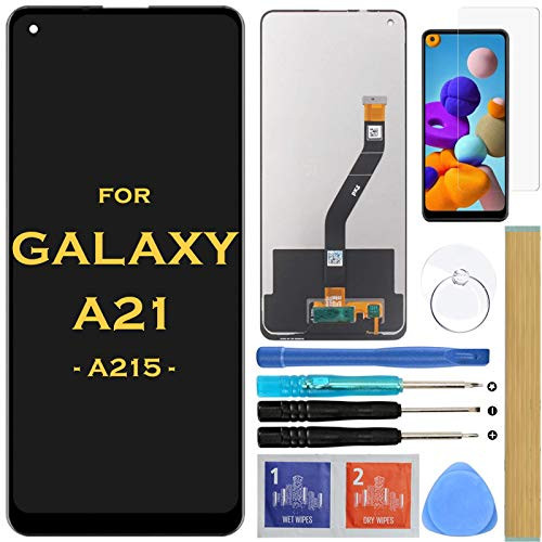Screen Replacement LCD Display Touch Digitizer Assembly for Samsung Galaxy A21 2020 A215 SM-A215U A215U1 A215F 6.5" -Black-
