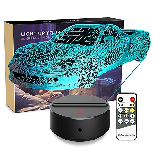 Night Light 3D Toy Car 3D Lamp Optical Illusion Nightlight Bedside Lamp 7 Colors Changing LED Lamps with Remote Birthday Gifts for Girls Kids Baby Boys and Room Decor (Toy Car) Night Light 3D Toy Car 3D Lamp Optical Illusion Nightlight Bedside Lamp 7 Colors Changing LED Lamps with Remote Birthday Gifts for Girls Kids Baby Boys and Room Decor (Toy Car)