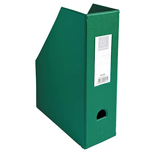 Exacompta A4 PVC Magazine File, 100 mm Spine, Dark Green