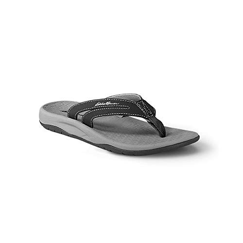 Eddie Bauer Women's Break Point Flip Flop, Black Regular 7M