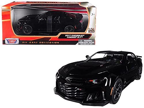 Motor Max 2017 Chevy Camaro ZL1, Black 79351BK - 1/24 Scale Diecast Model Toy Car
