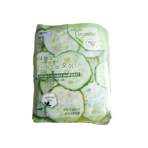 3W Clinic Fresh Cucumber Mask Sheet - 10 Count