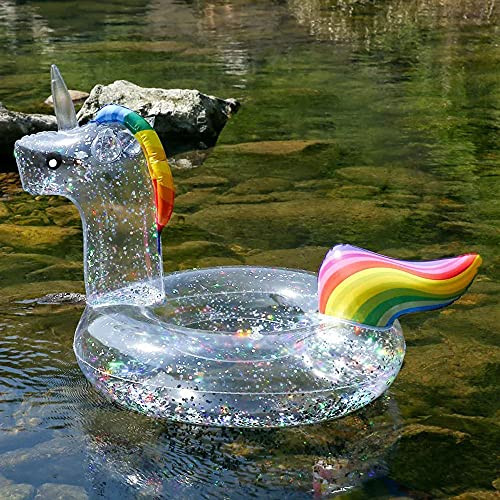 Unicorn Pool Float with Glitter,Pool 