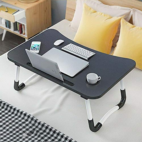Folding Laptop Desk with Slot, Portable Laptop Desk, Bed, Sofa, Study Table, Bed Table