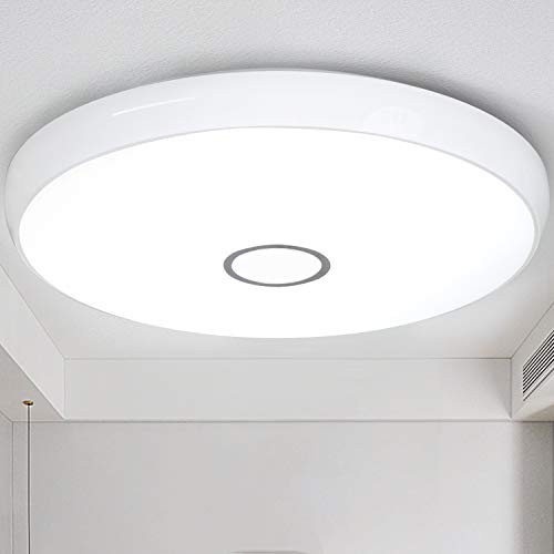 Airand LED Ceiling Light Fixture, 5000K LED Flush Mount Ceiling Lights 42W Waterproof Round Modern Lamp 19.3" for Bedroom Kitchen Dining Room Hallway Laundry Basement Warehouse Daylight Lighting