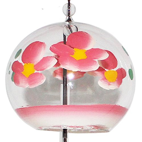 Japanese Handmade Wind Chime with Pink Blossoms by NIHON ICHIBAN