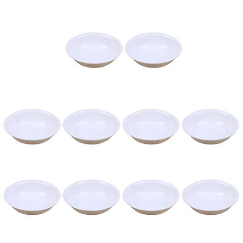 BESTonZON 10pcs Sauce Dishes Round Seasoning Dishes Sushi Dipping Bowl Saucers Bowl Mini Appetizer Plates BESTonZON 10pcs Sauce Dishes Round Seasoning Dishes Sushi Dipping Bowl Saucers Bowl Mini Appetizer Plates