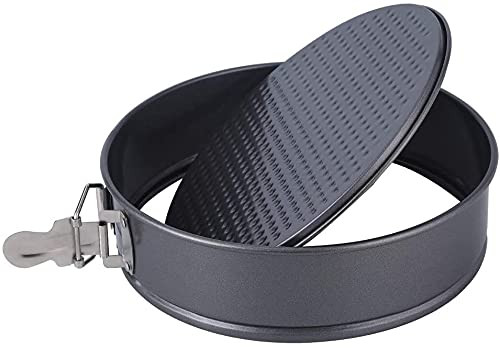 8 Inch with Removable Bottom Round Baking Pan,Non-stick Springform Pan with Detachable Bottom,Cheesecake Pan,Leakproof Cake Pan,Round Carbon Steel Cake Baking Tray