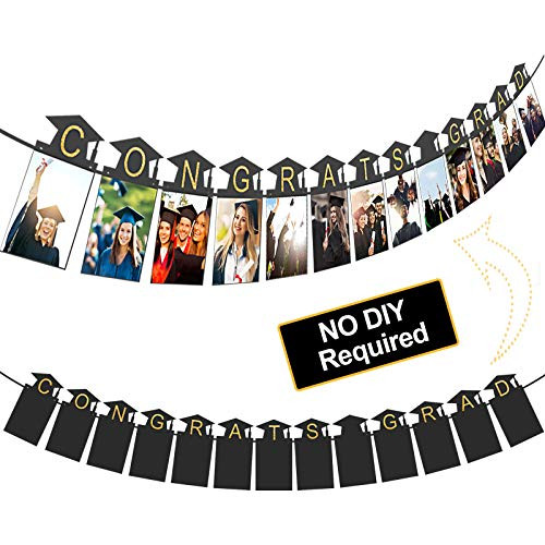 Graduation Photo Banner, Congrats Grad Banner Sign, 2021 Graduation Decoration Party Supplies, Grad Photo Props Decorations Supplies