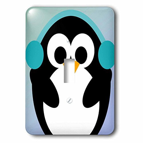 3dRose LLC lsp_79276_1 Christmas Penguin- Cute Whimsical Art Single Toggle Switch