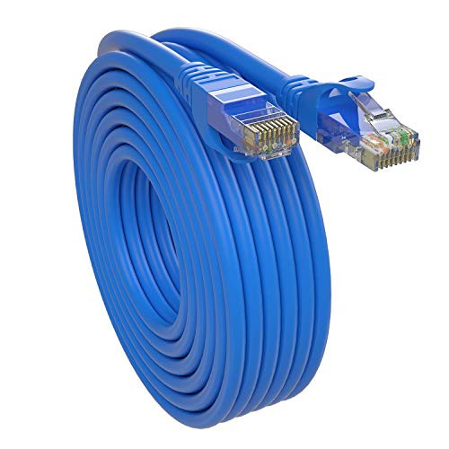 Cat6 Ethernet Cable-40Feet- SHD Network Patch Cable UTP LAN Cable Computer Patch Cord-Blue