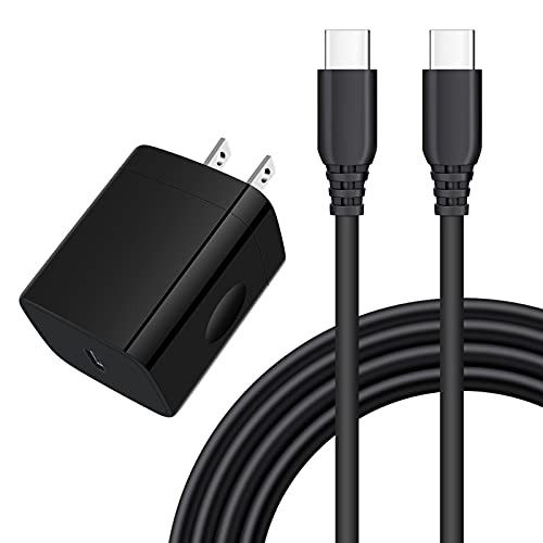 USB C Wall Charger,18W PD Super Fast Charging for Samsung Galaxy S21 plus S21 Ultra 5G S20 plus S20 Note 20 10 A71 A51 A42 A31 A21 A11 A10E, LG K92 5G K61 K40 K31 V50 V40 V35 with 6ft Type C to Type C Cable