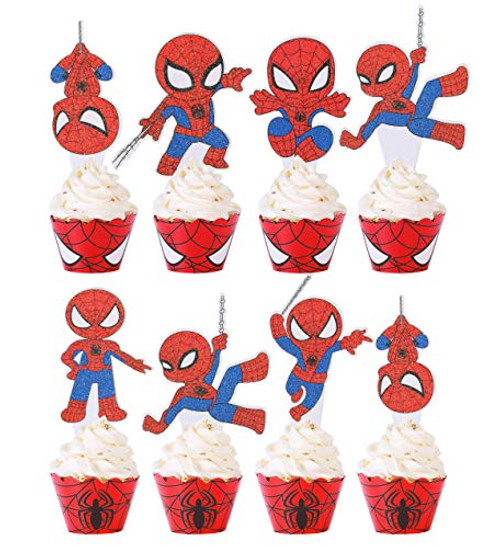 Kids Cupcake Cake Toppers-30pcs- and Wrappers-30pcs-Baby Shower Kids Birthday Party Supplies Decorations Glitter Cupcake Topper Food Picks for Theme Party Kids Cupcake Cake Toppers-30pcs- and Wrappers-30pcs-Baby Shower Kids Birthday Party Supplies Decorations Glitter Cupcake Topper Food Picks for Theme Party