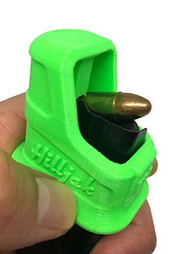 3D Printed Magazine Speed Loader Designed to fit Sig P365, Springfield Hellcat 9mm, Walther P99C, Canik TP9, Browning Hi Power Quickie Loader QL9P HD3 -Neon Green