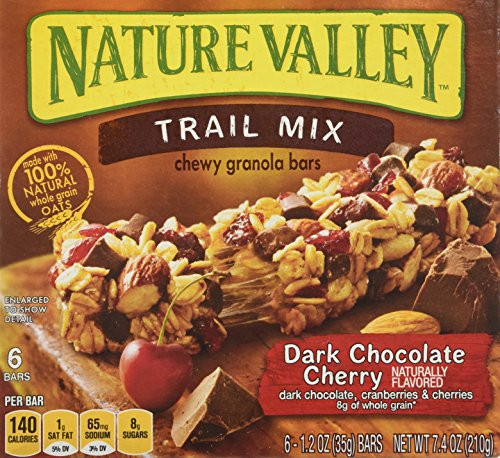 Nature Valley Chewy Trail Mix, Dark Chocolate Cherry Granola Bars 7.4 Oz (Pack of 4) Nature Valley Chewy Trail Mix, Dark Chocolate Cherry Granola Bars 7.4 Oz (Pack of 4)