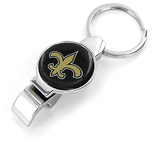 Aminco NFL New Orleans Saints Architect Bottle/Can Opener Keychain, Team Color, 4