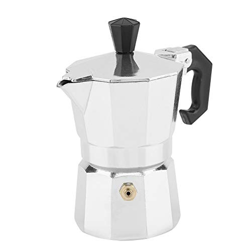 50mL 1 Cup Stovetop Espresso Maker Moka Coffee Maker, Aluminum Italian Type Moka Pot Espresso Coffee Maker Brewer Percolator for Home Office