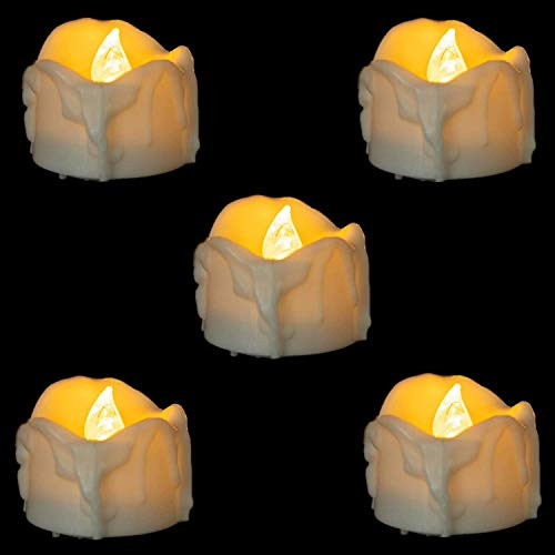 12 Pcs Flameless LED Tea Light Candles, Battery Operated Votive Tea Lights Candle for Halloween,Wedding,Christmas,Home Party Decorations,Flickering Flameless Candles Dripping Wax Warm White Light 12 Pcs Flameless LED Tea Light Candles, Battery Operated Votive Tea Lights Candle for Halloween,Wedding,Christmas,Home Party Decorations,Flickering Flameless Candles Dripping Wax Warm White Light