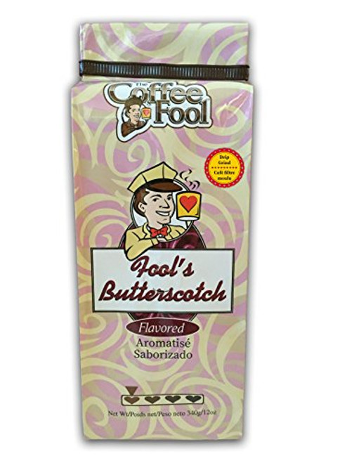 The Coffee Fool Drip Grind Coffee, Fool's Butterscotch, 12 Ounce The Coffee Fool Drip Grind Coffee, Fool's Butterscotch, 12 Ounce