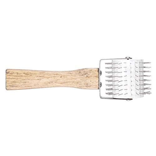 ViaGasaFamido Uncapping Roller Honey Uncapping Roller Beekeeper Tool Wooden Handle Extracting Honey Needle Roller for Honey Extracting