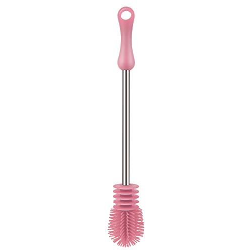 Kisangel Silicone Bottle Brush Cup Scrubber Mug Cleaning Brush Long Handle Baby Bottle Cleaner for Water Bottles Cup Tumblers Pink Kisangel Silicone Bottle Brush Cup Scrubber Mug Cleaning Brush Long Handle Baby Bottle Cleaner for Water Bottles Cup Tumblers Pink