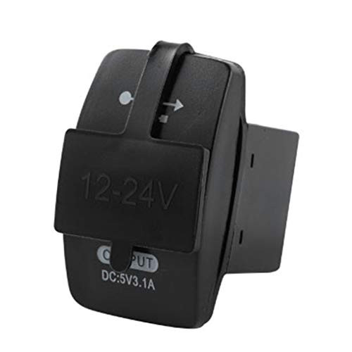 Xdodnev 12V Dual USB Car Charger Cigarette Lighter Socket Splitter Power Adapter Outlet
