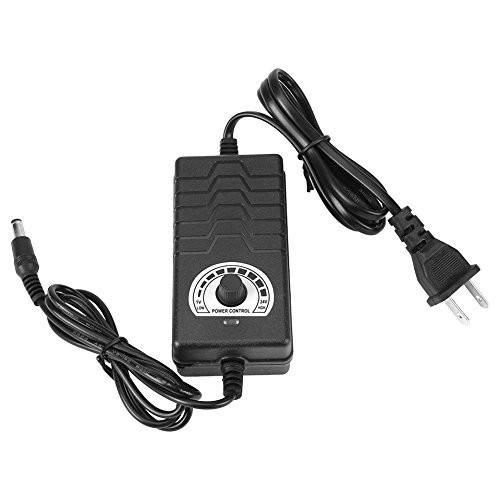 Adapter, Universal AC/DC Power Supply Adapter 1-24V 2 A for Motor Speed Controller
