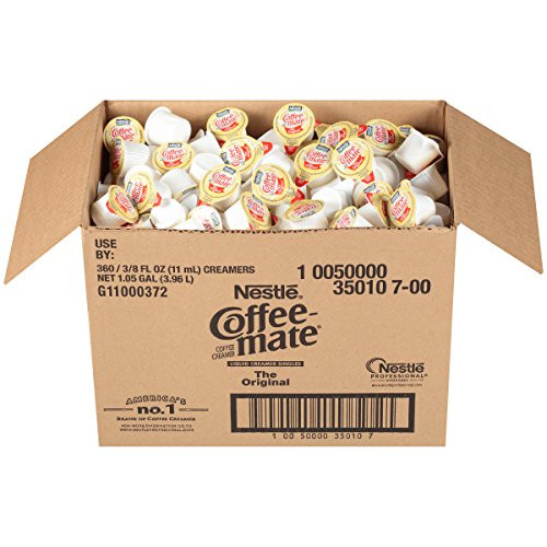 NESTLE COFFEE-MATE Coffee Creamer, Original, liquid creamer singles, Pack of 360 NESTLE COFFEE-MATE Coffee Creamer, Original, liquid creamer singles, Pack of 360