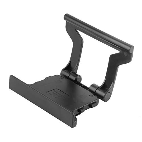hudiemm0B TV Clip, Plastic TV Clip Mounting Mount Stand Holder Compatible with Microsoft Xbox 360 Kinect Sensor Black