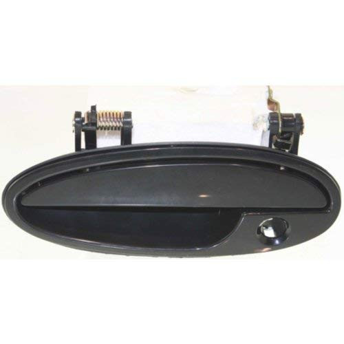 Evan-Fischer Door Handle for 2003 Chevy Impala LS Sport 3.8L Front Left Side Exterior Plastic Smooth Black w/Keyhole