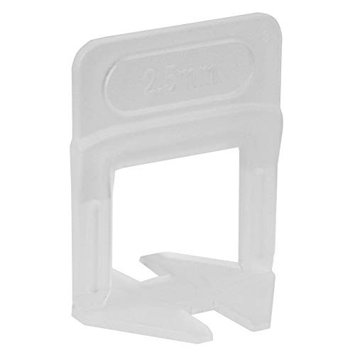 Tile Leveling System Clips, 2.5mm 200Pcs Flooring Tiling Tool Leveling System Clips Floor Household System Kit, Leveling System Aid Tool