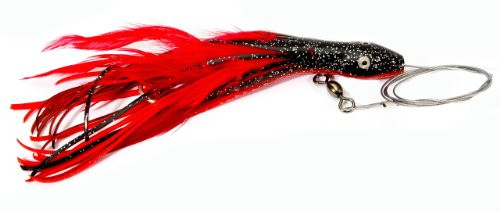 DOLPHIN RIG  7/0 WIRE RIGGED,RED/BLACK,5 1/2" / 1 OZ