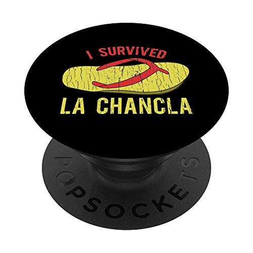 I Survived La Chancla Funny Cinco De Mayo PopSockets Grip and Stand for Phones and Tablets