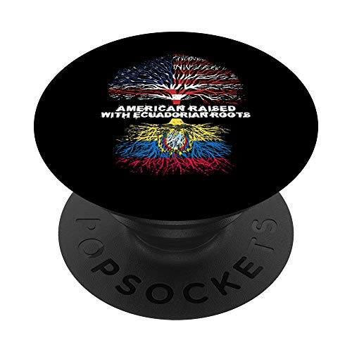 American Raised with Ecuadorian Roots Ecuador Gift PopSockets Grip and Stand for Phones and Tablets American Raised with Ecuadorian Roots Ecuador Gift PopSockets Grip and Stand for Phones and Tablets