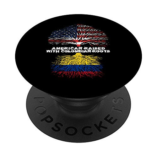 American Raised with Colombian Roots Colombia Gift PopSockets PopGrip: Swappable Grip for Phones and Tablets American Raised with Colombian Roots Colombia Gift PopSockets PopGrip: Swappable Grip for Phones and Tablets