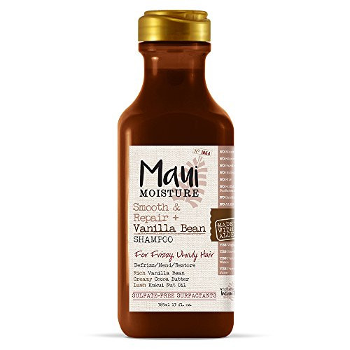 Maui Moisture Smooth  and  Repair Anti-Frizz Curl Shampoo, vanilla bean 13 Fl Oz