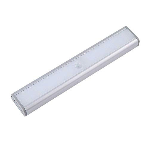 Under Cabinet Lighting 20 LEDs Closet Light, Wireless Rechargeable Cupboard Lights, Dimmable Under Counter Lighting, LED Motion Sensor Night Light for Closet Cabinet Wardrobe Stairs