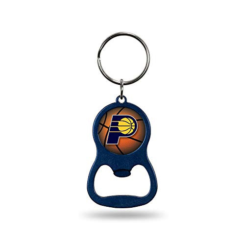 NBA Indiana Pacers NBA Bottle Opener Colored Keychain, Navy, Measures 1.25" x 3.75"