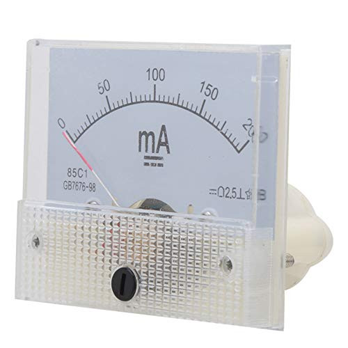 DC Ammeter 85C1 DC 0-200MA Pointer DC Ammeter Current Measuring Devices Electrical Equipment in The Power Transmission for Vertical Installation