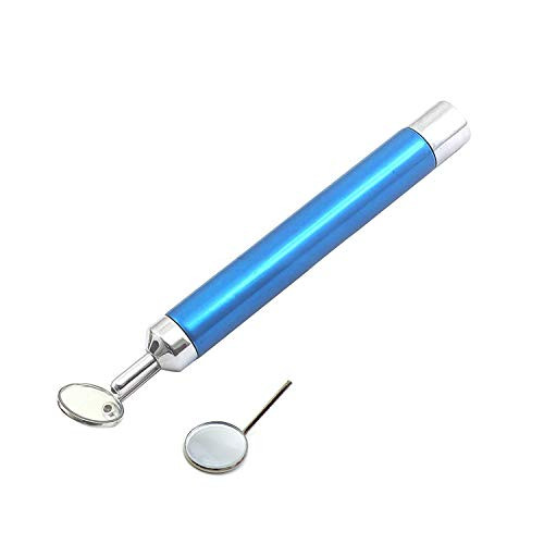 OdontoMed2011 Dental Mirror Blue Handle with Bright Light Removable Mirrors 4 and 5 Dental Instruments OdontoMed2011 Dental Mirror Blue Handle with Bright Light Removable Mirrors 4 and 5 Dental Instruments