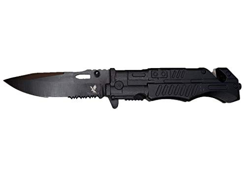 Tacleisure 8.5" Pocket knife spring assisted open / pocket knife for men
