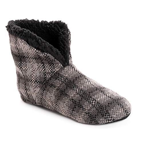 Muk Luks Men's Slipper Socks, Shark Fin, Small/Medium