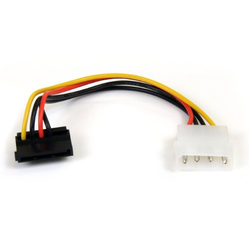 StarTech.com 6in 4 Pin LP4 to Right Angle SATA Power Cable Adapter - LP4 to SATA - 6in LP4 to SATA Cable - 4 pin to SATA -SATAPOWADAPR-