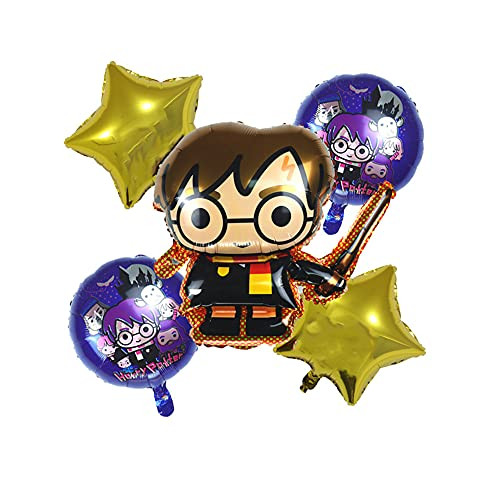 5PCS Harry Potter balloon is suitable for Harry Potter theme party Harry Potter birthday party Balloon decoration supplies